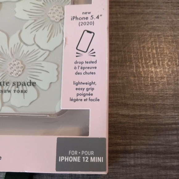 Kate Spade - Hardshell Case for Apple iPhone 12 Mini - Hollyhock Floral - Picture 4 of 5